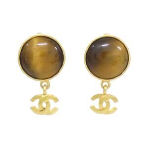CHANEL Brown Earrings